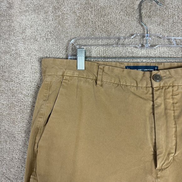 Everlane Chino Pants Mens 38 x 32 Ochre Slim Tapered Fit Flat Front Uniform NEW - Picture 4 of 13